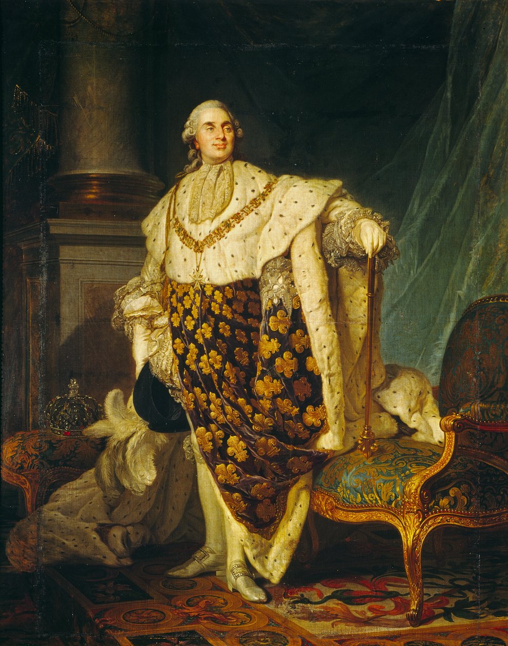 Luigi XVI (1754-93) re di Francia in abiti da incoronazione, 1777